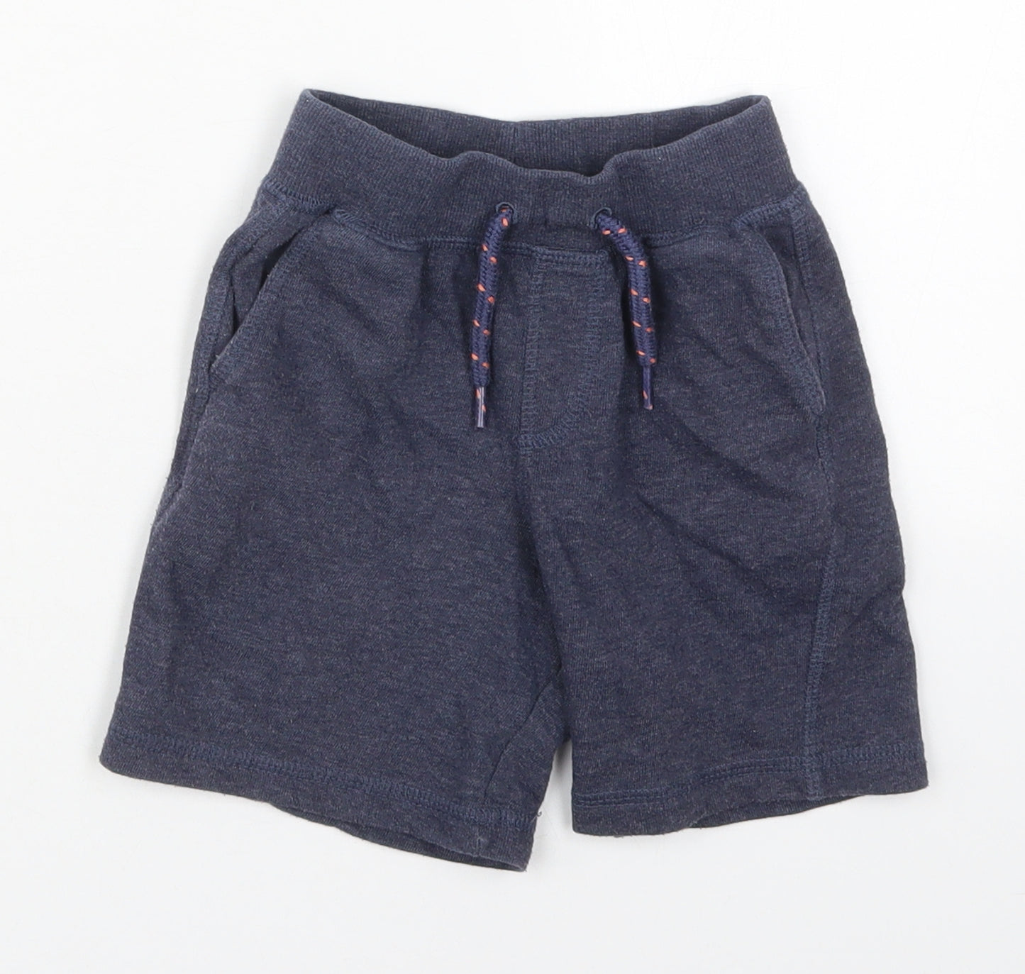 Dunnes Boys Blue  Cotton Sweat Shorts Size 3-4 Years  Regular Drawstring