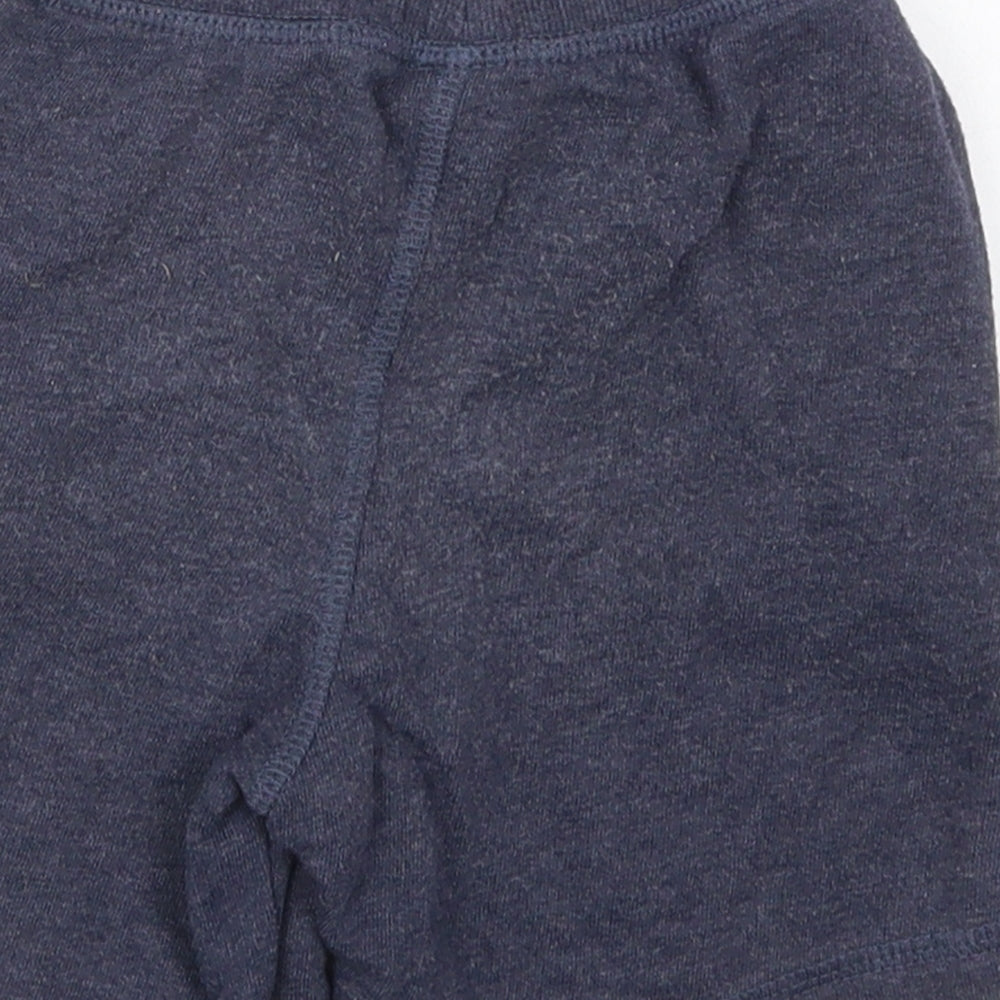 Dunnes Boys Blue  Cotton Sweat Shorts Size 3-4 Years  Regular Drawstring