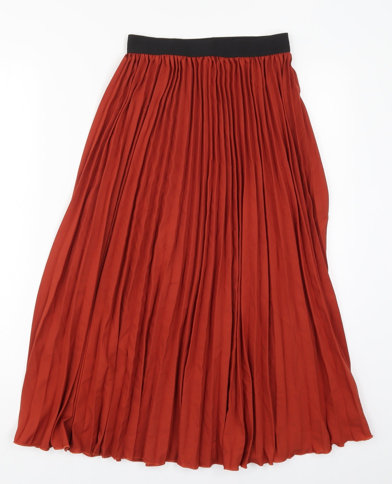 SheIn Girls Red  Polyester Pleated Skirt Size 13-14 Years  Regular  - Rust Coloured