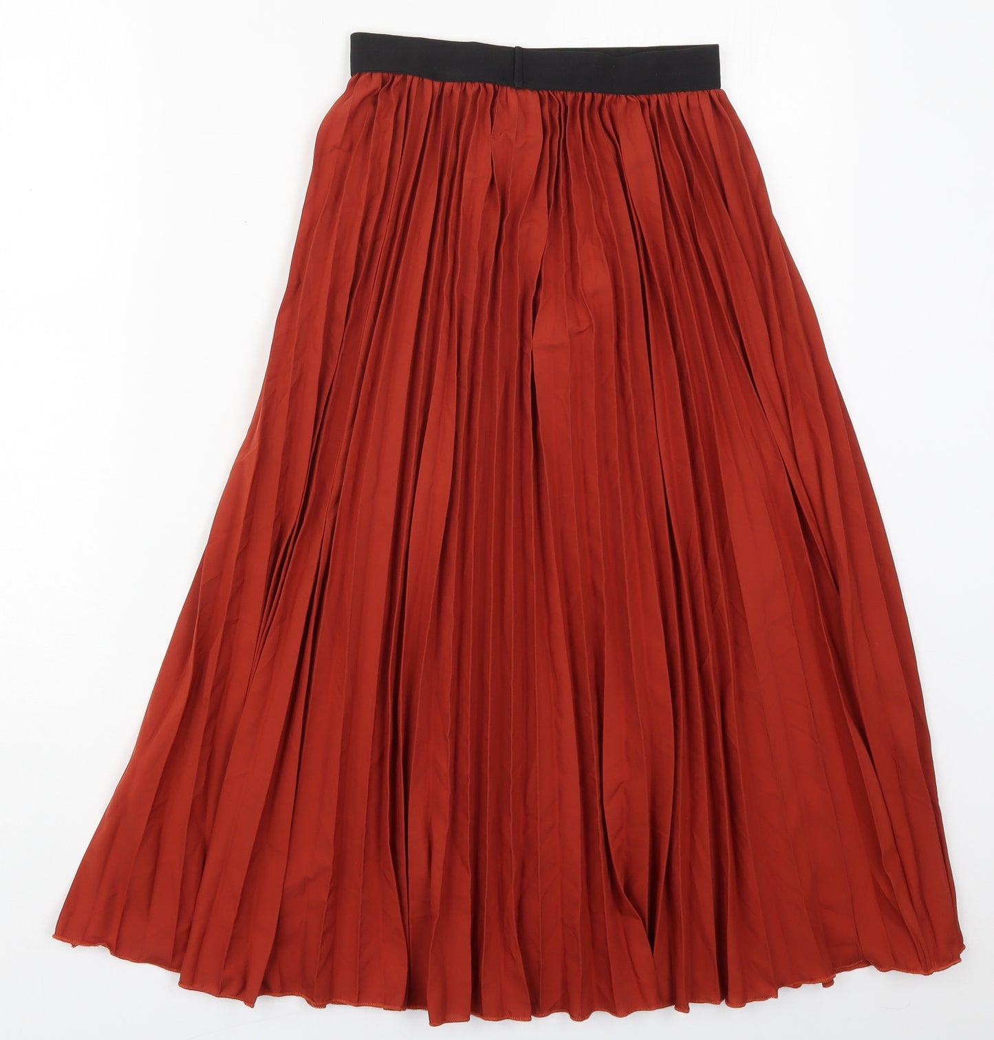 SheIn Girls Red  Polyester Pleated Skirt Size 13-14 Years  Regular  - Rust Coloured