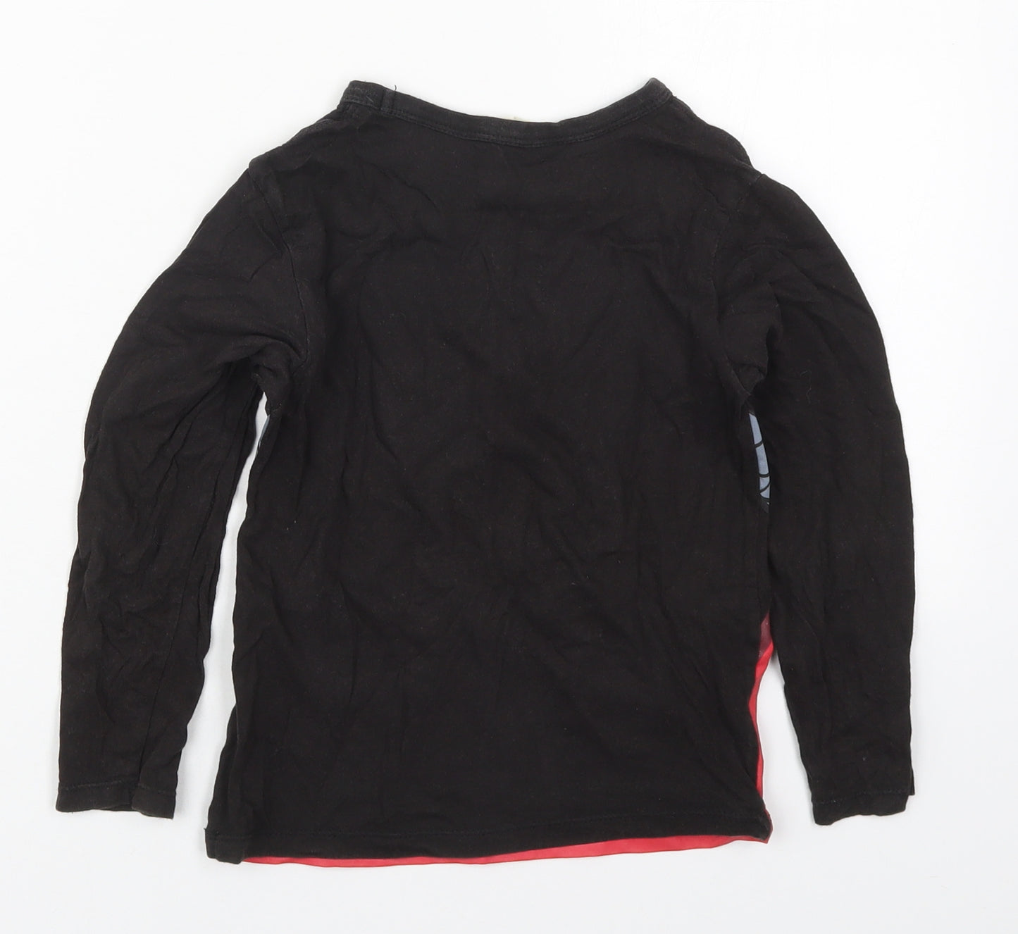 Primark Boys Black  Cotton Basic T-Shirt Size 5-6 Years Crew Neck Pullover - NinjaGQ Lego