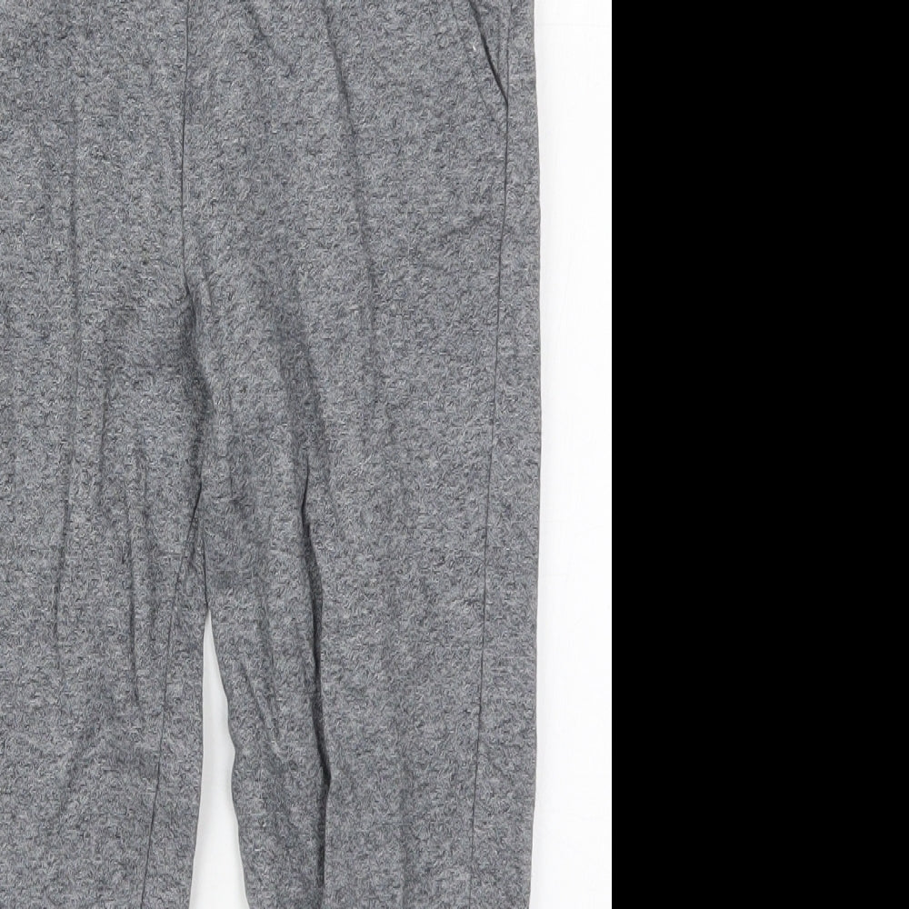 Marks and Spencer Boys Grey  Cotton Sweatpants Trousers Size 7-8 Years  Regular Drawstring