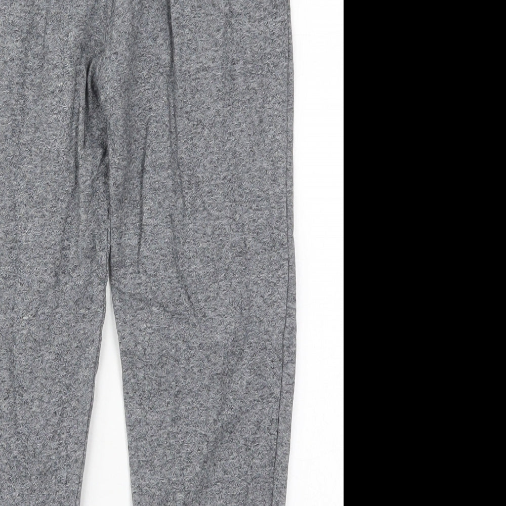 Marks and Spencer Boys Grey  Cotton Sweatpants Trousers Size 7-8 Years  Regular Drawstring