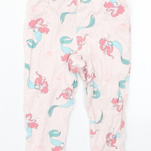 Cotton On Girls Pink  Cotton Sweatpants Trousers Size 2 Years  Regular  - Ariel Pyjama Pants