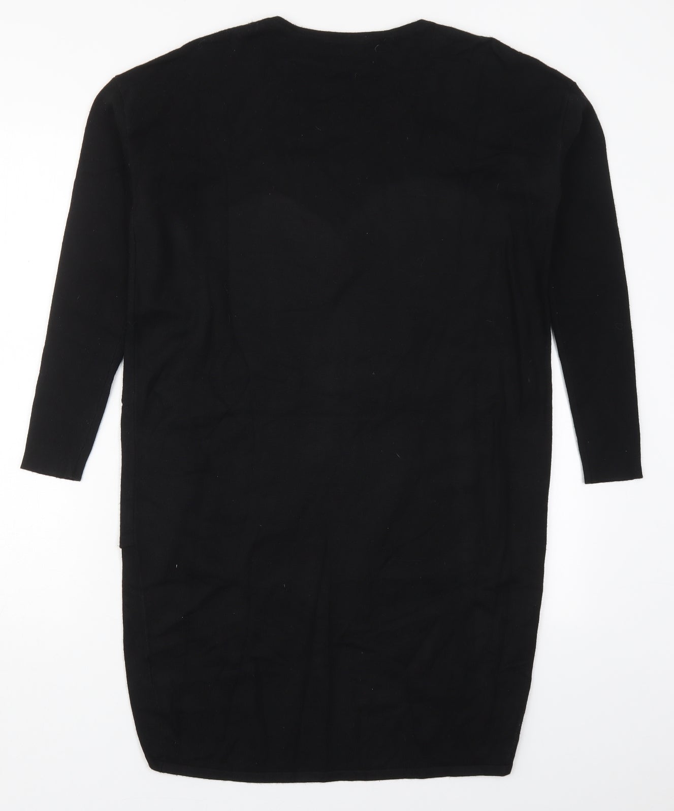 In Town Womens Black Round Neck  Viscose Pullover Jumper Size S
