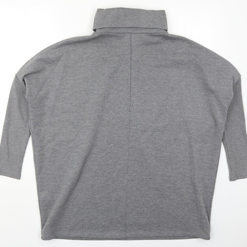 Warehouse Womens Grey  Polyester Pullover Sweatshirt Size 12  Pullover