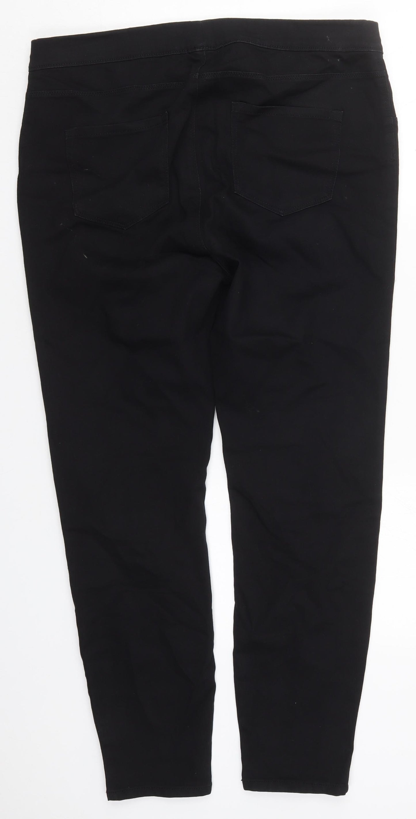 George Womens Black  Cotton Jegging Jeans Size 16 L28 in Regular