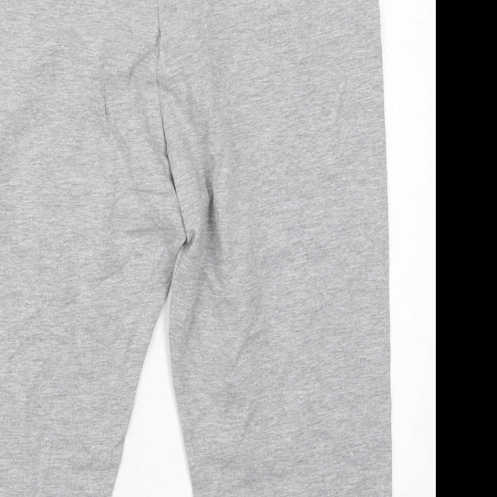Primark Womens Grey  Cotton Cropped Leggings Size 14