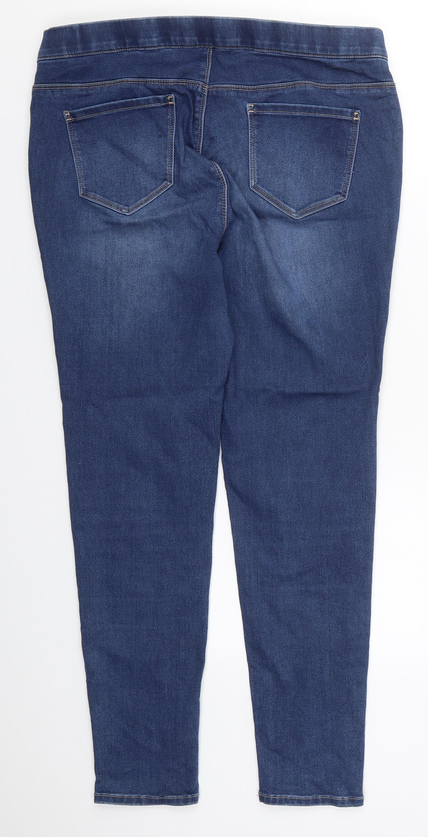 George Womens Blue  Cotton Jegging Jeans Size 14 L28 in Regular