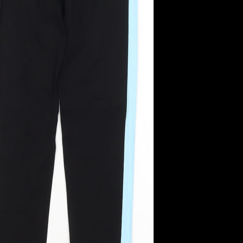 I Love Sia Womens Black  Cotton Capri Leggings Size M L25 in Regular  - Blue