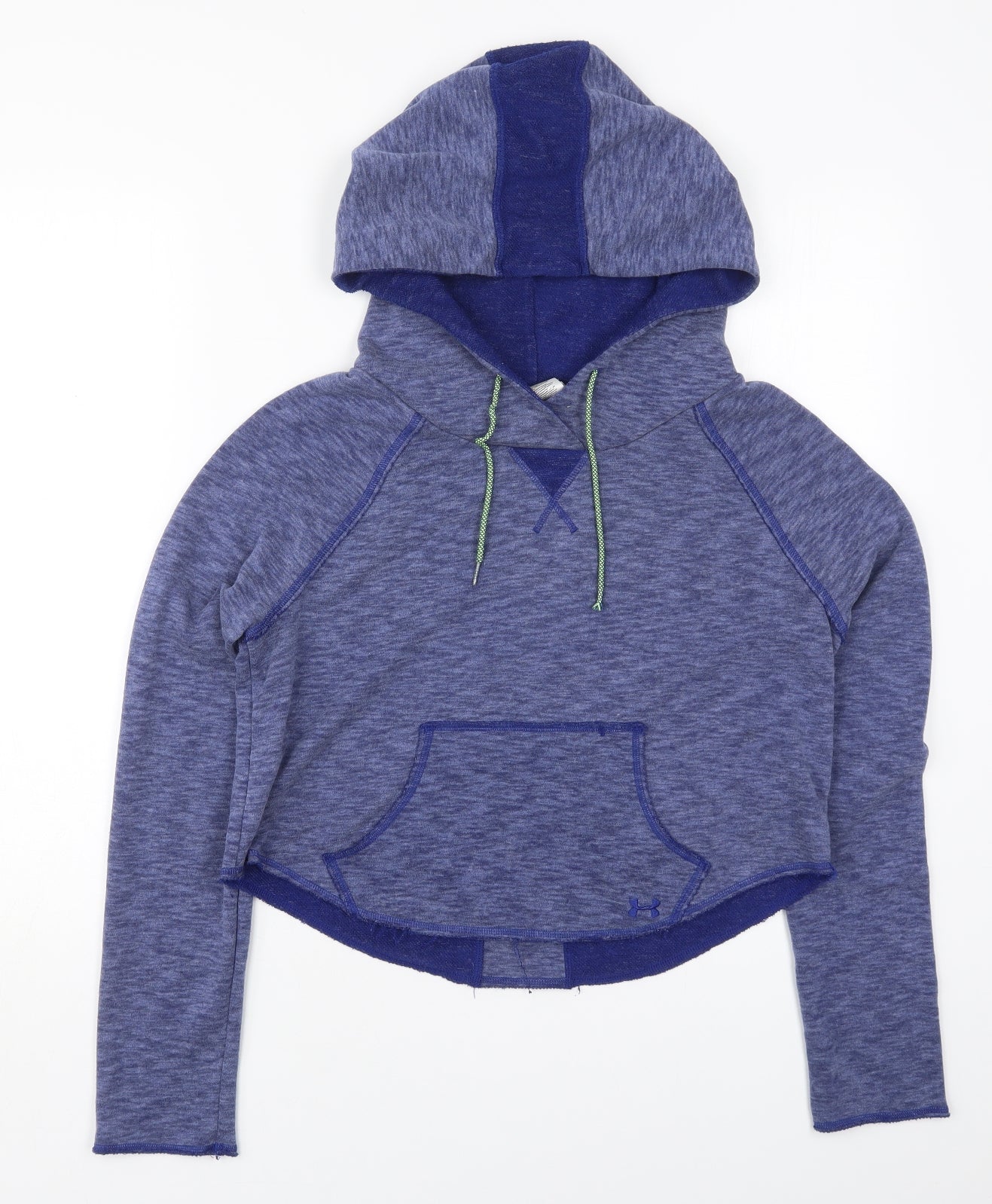 Under armour Womens Blue  Cotton Pullover Hoodie Size S  Pullover