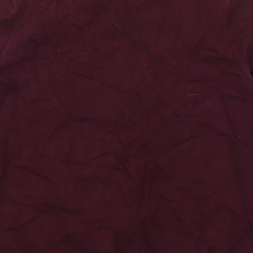 Burton Mens Purple Collared  Cotton Pullover Jumper Size L
