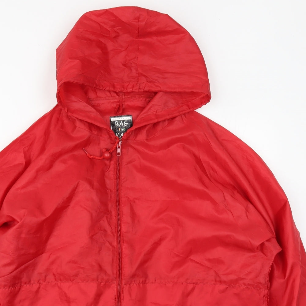 Bag The Kag Womens Red   Jacket  Size XL  Zip