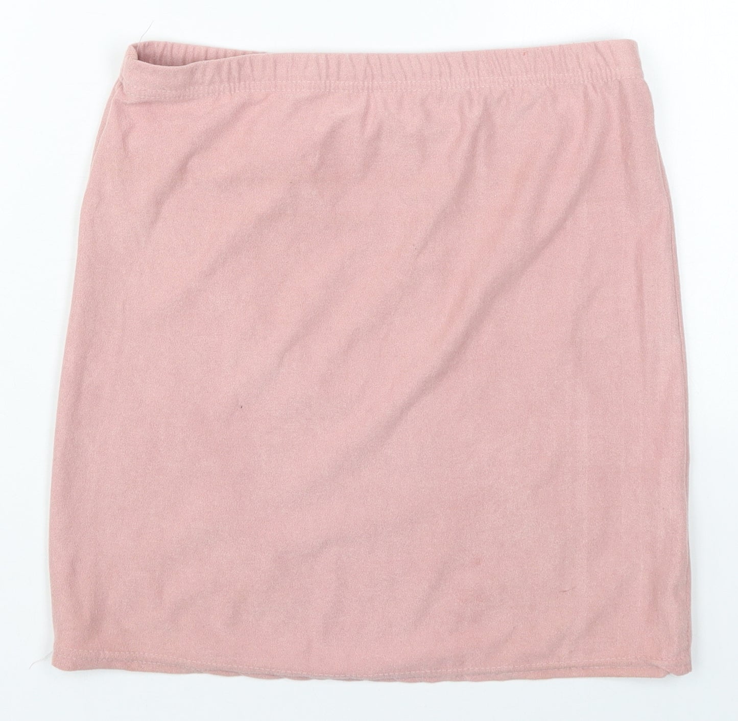 PRETTYLITTLETHING Womens Pink  Polyester Mini Skirt Size 12