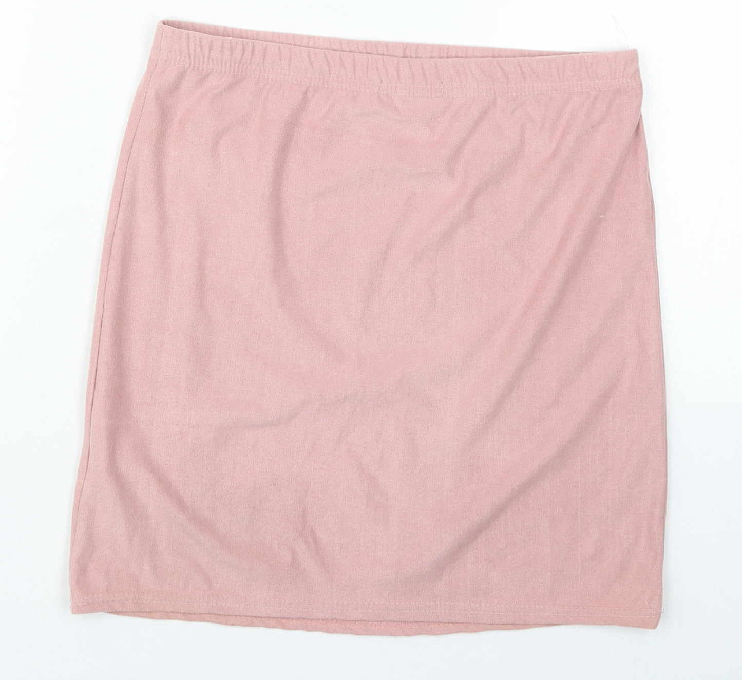 PRETTYLITTLETHING Womens Pink  Polyester Mini Skirt Size 12