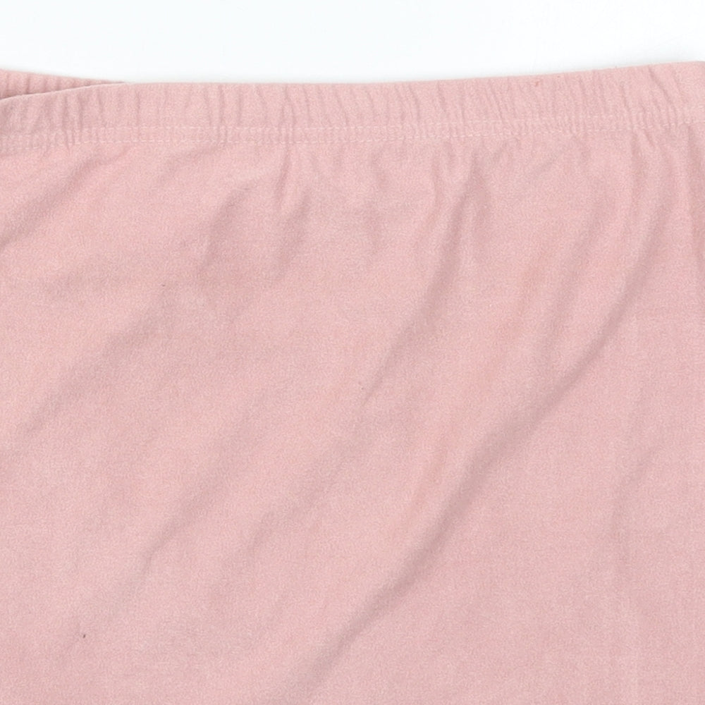 PRETTYLITTLETHING Womens Pink  Polyester Mini Skirt Size 12