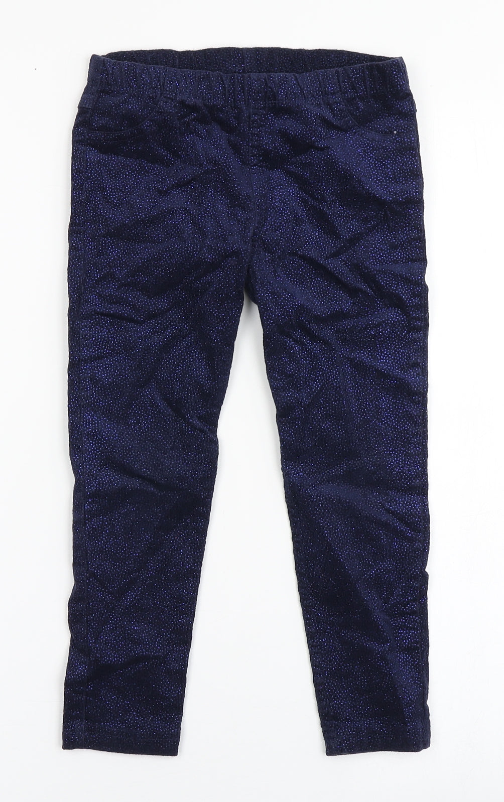 Marks and Spencer Girls Blue  Cotton Jegging Jeans Size 4-5 Years  Regular