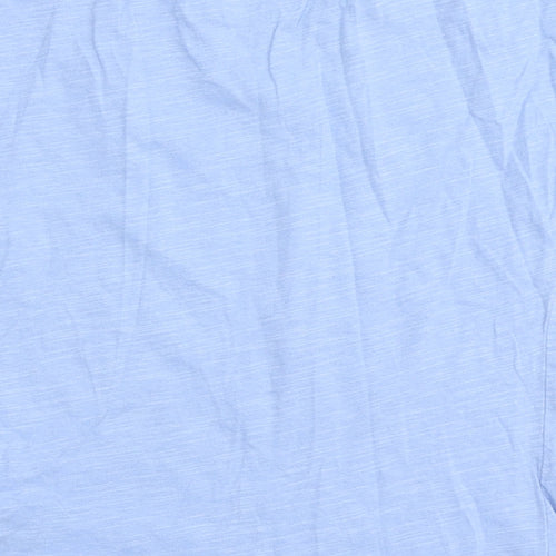 Dunnes Stores Girls Blue  Cotton Basic T-Shirt Size 4 Years Round Neck  - Flamingo