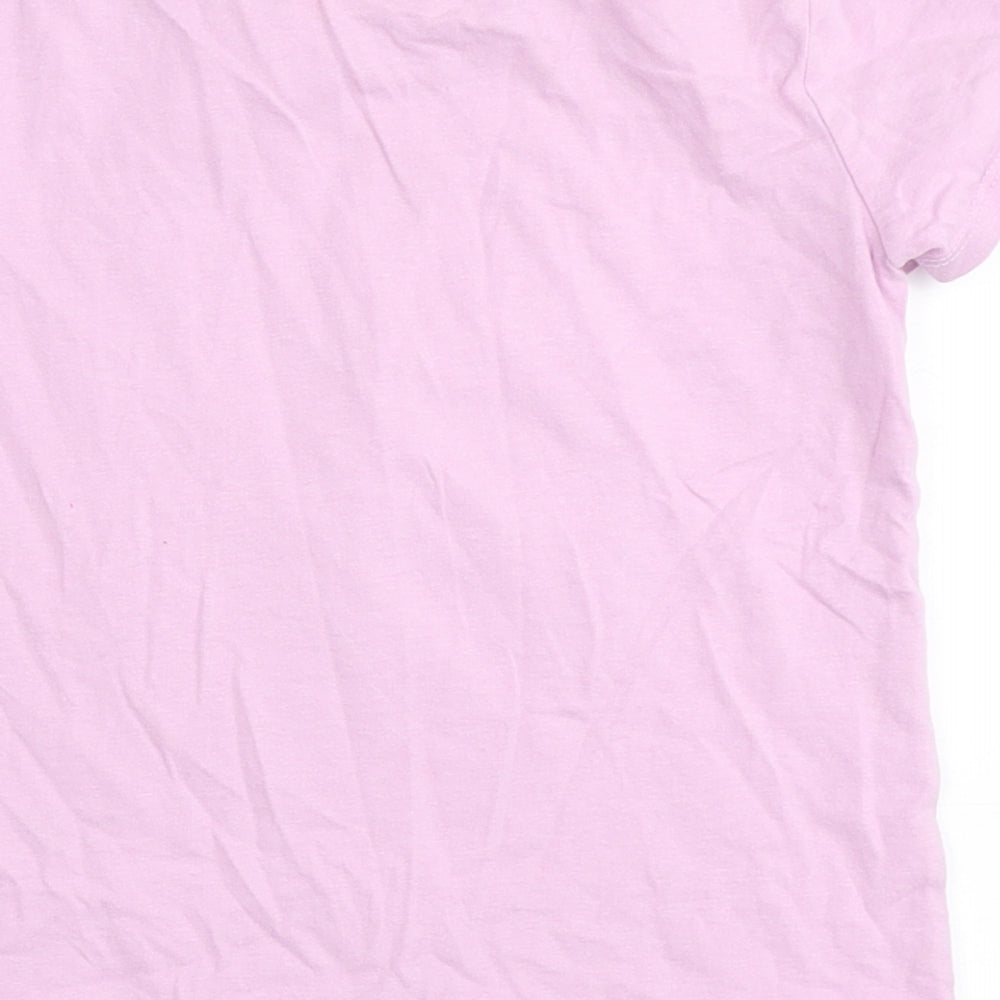 Blue Zoo Girls Purple  100% Cotton Basic T-Shirt Size 4-5 Years Round Neck  - Sandals
