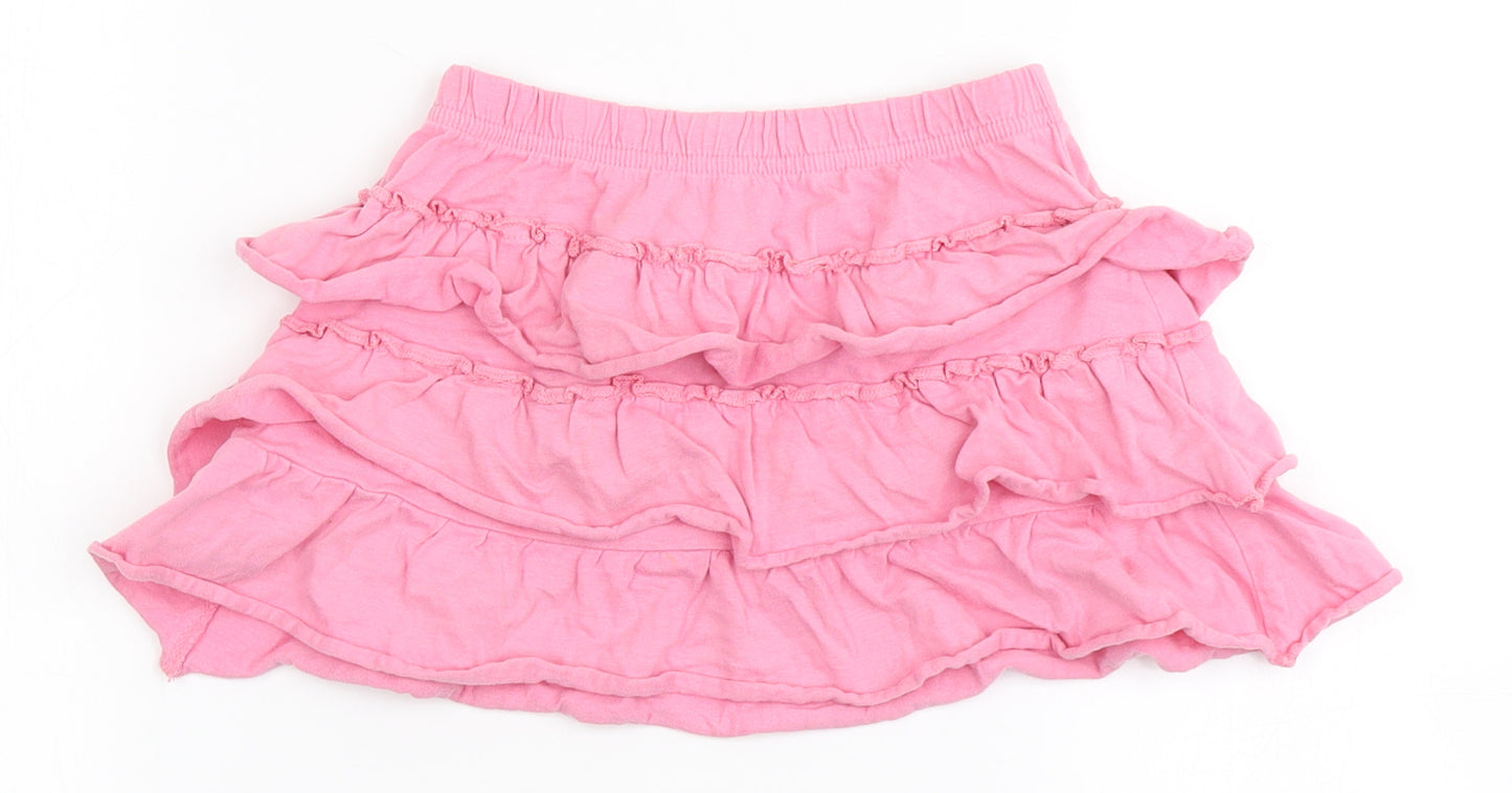 George Girls Pink  100% Cotton Mini Skirt Size 4-5 Years  Regular