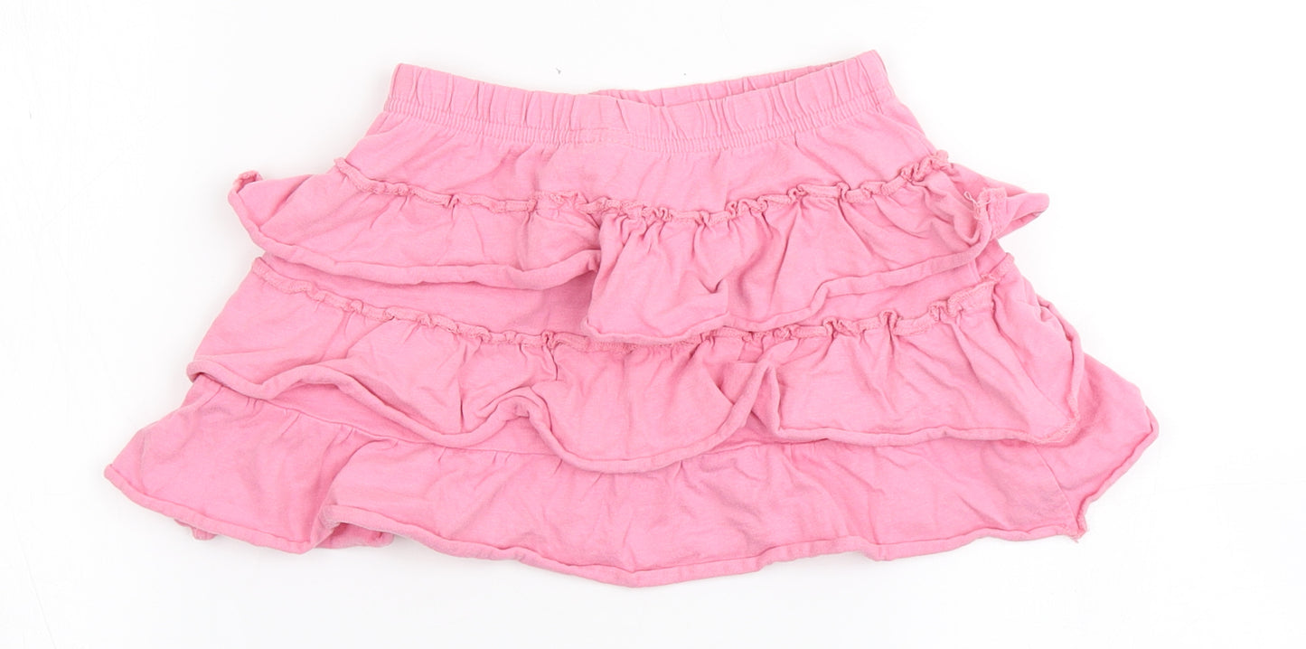 George Girls Pink  100% Cotton Mini Skirt Size 4-5 Years  Regular