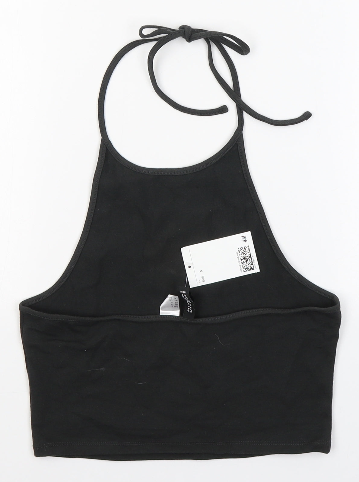 Divided by H&M Womens Black  Cotton Basic Tank Size S Halter - Laguna Beach