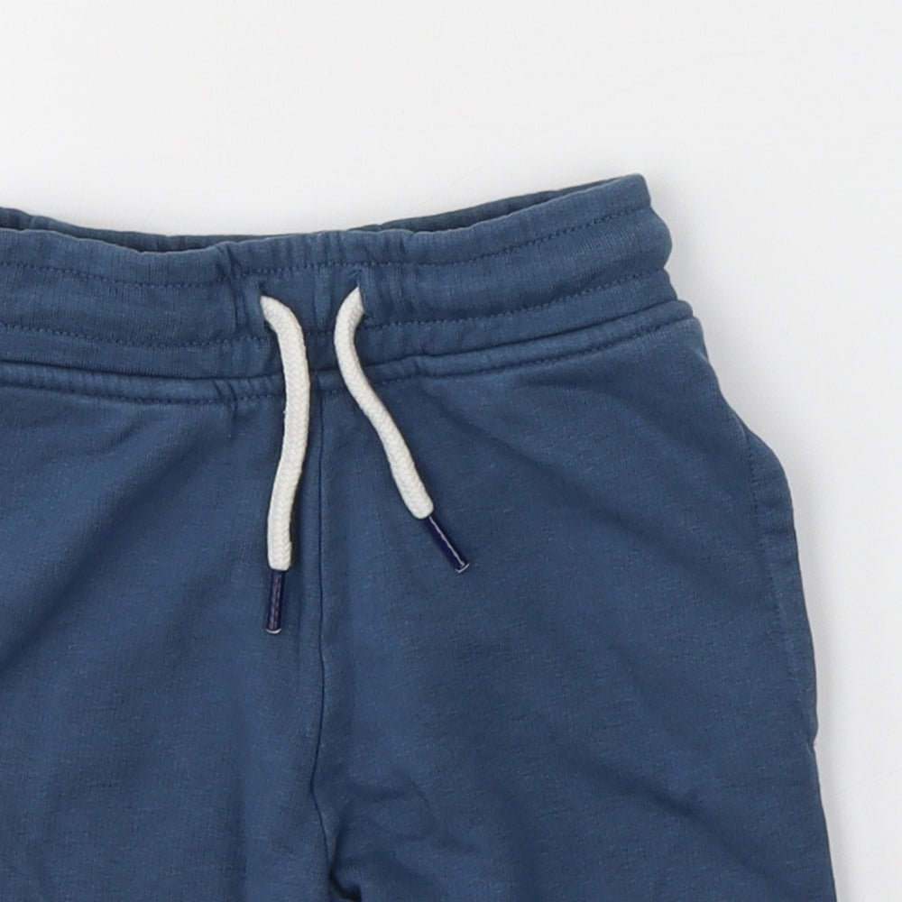 NEXT Boys Blue  Cotton Bermuda Shorts Size 4 Years  Regular Tie