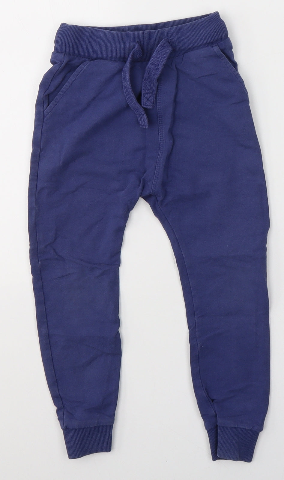 NEXT Boys Blue  Cotton Sweatpants Trousers Size 3-4 Years  Regular