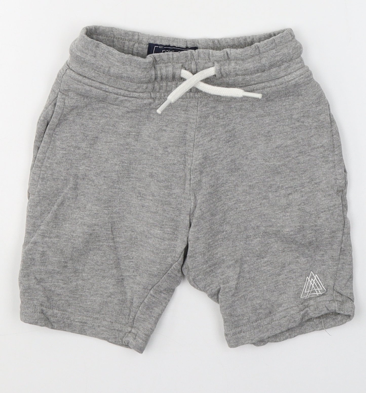 NEXT Boys Grey  Cotton Bermuda Shorts Size 4 Years  Regular Tie
