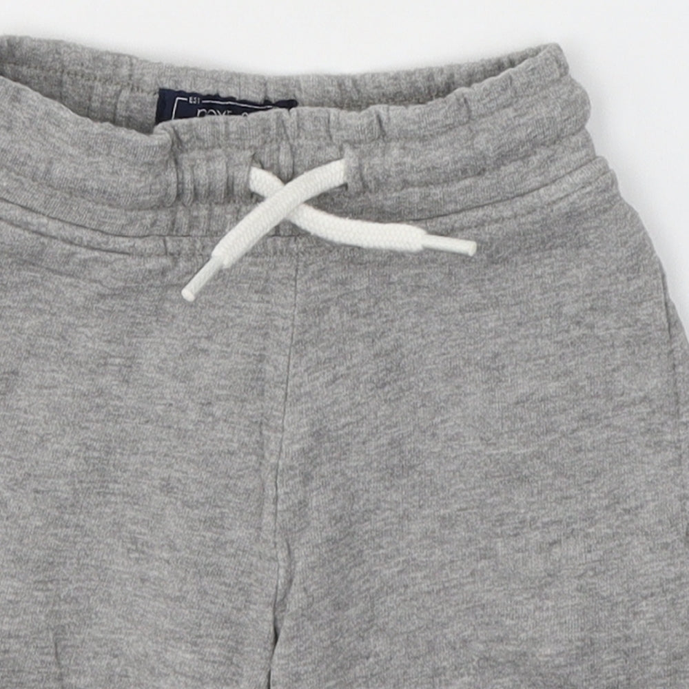 NEXT Boys Grey  Cotton Bermuda Shorts Size 4 Years  Regular Tie