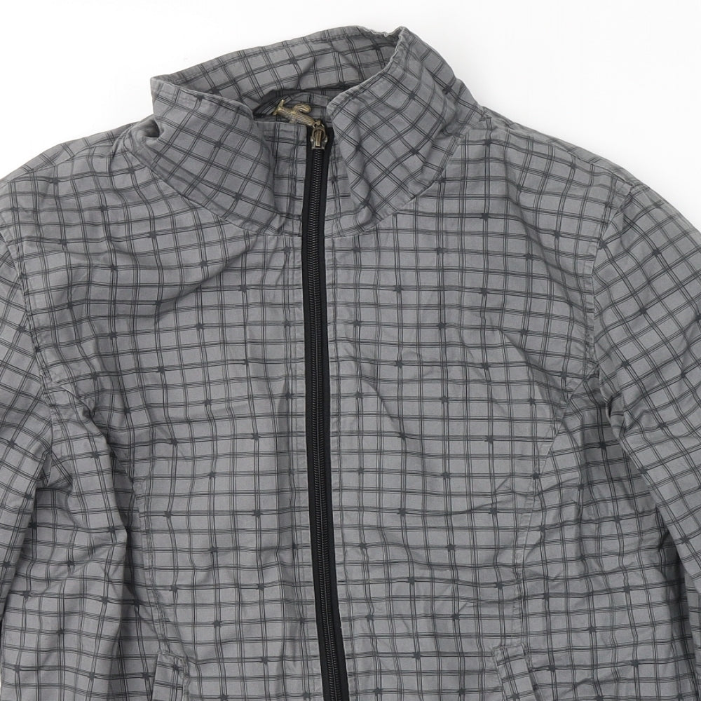 AJC Womens Grey Check  Jacket  Size 12  Zip