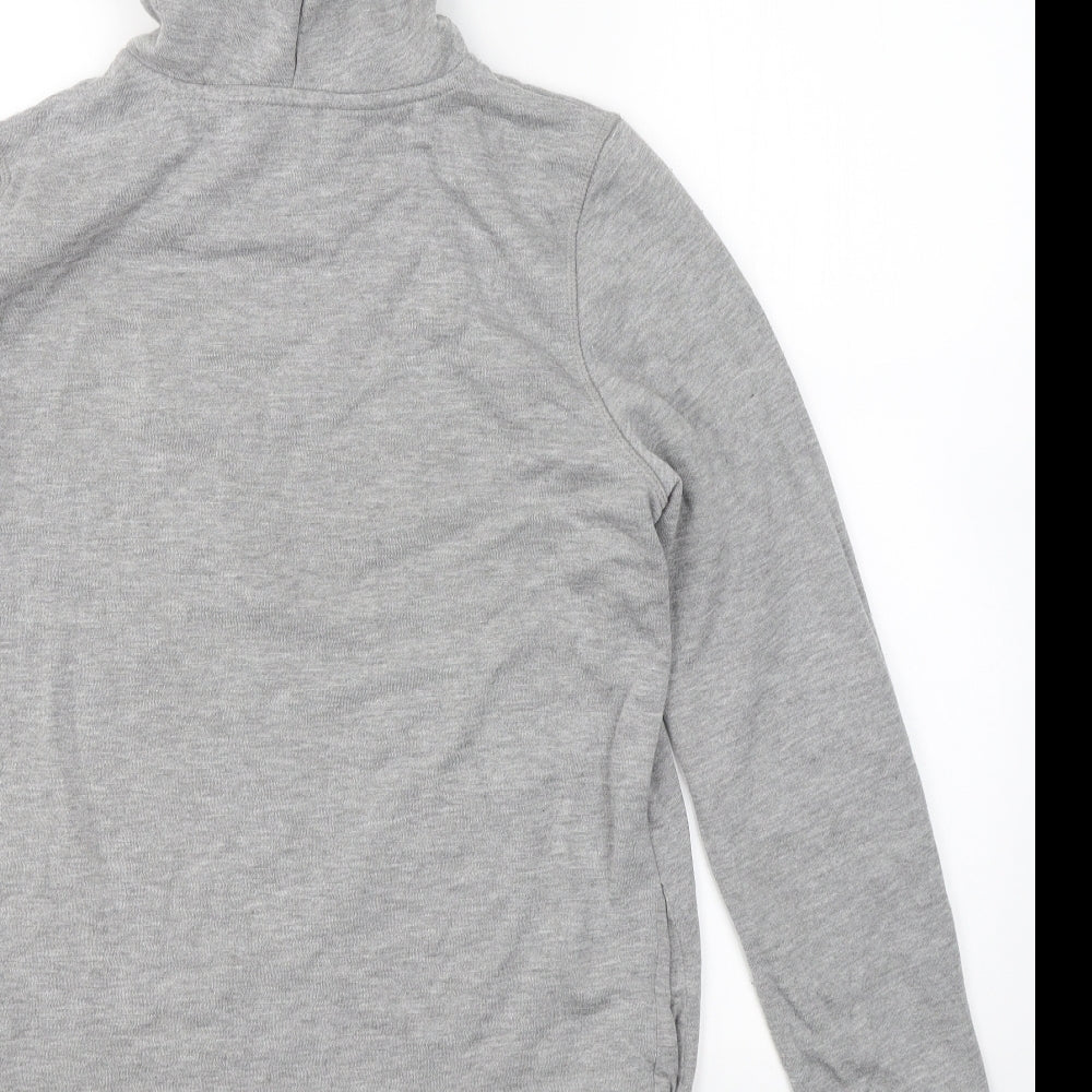 George Womens Grey  Polyester Pullover Hoodie Size 8