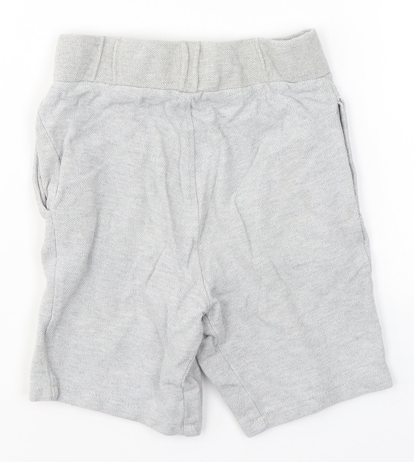 Jasper Conran Boys Grey  Cotton Bermuda Shorts Size 3-4 Years  Regular Tie