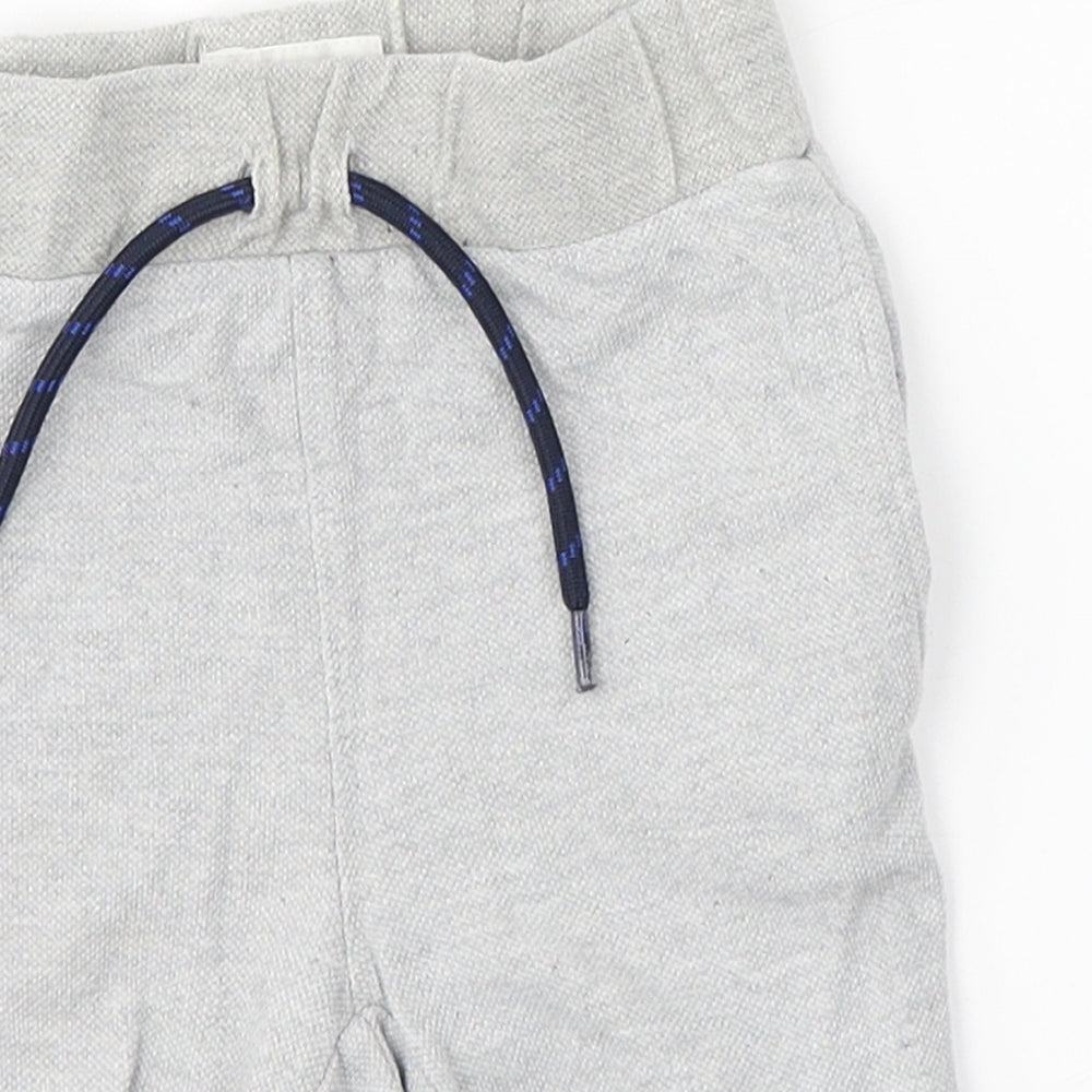 Jasper Conran Boys Grey  Cotton Bermuda Shorts Size 3-4 Years  Regular Tie