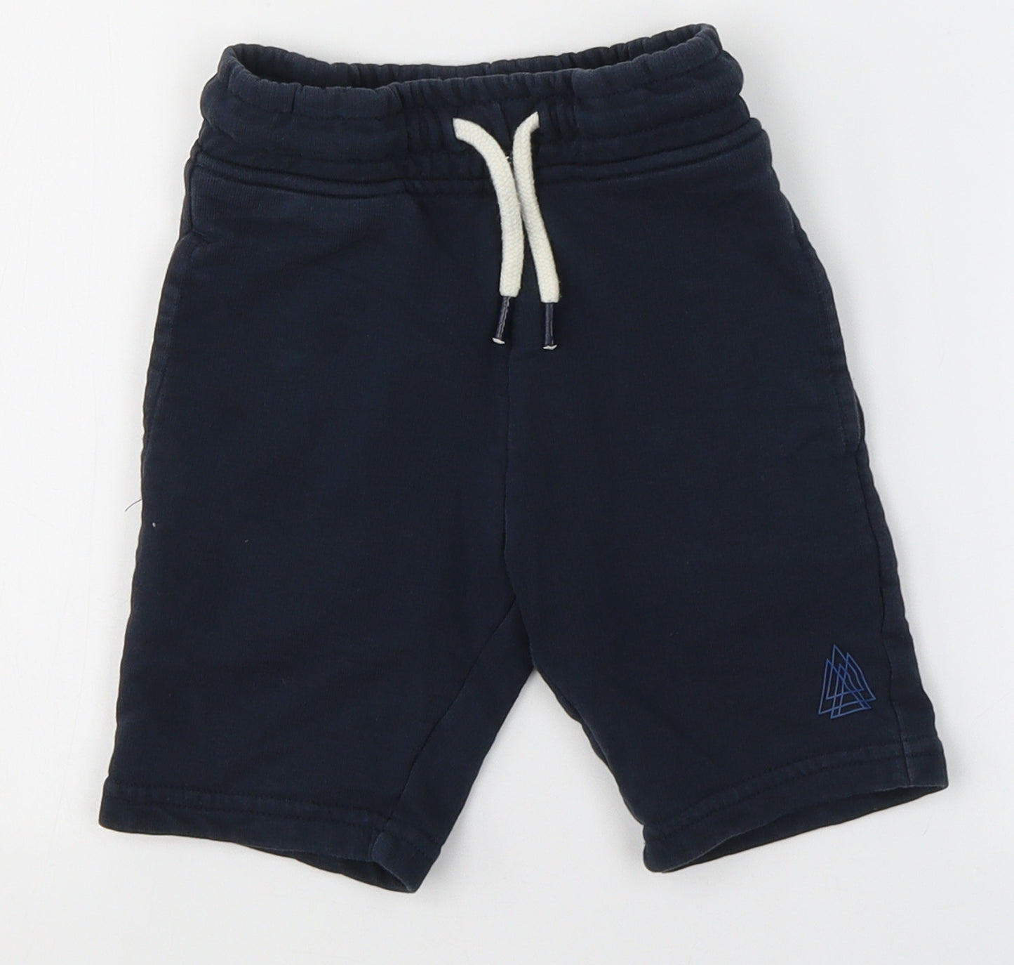 NEXT Boys Blue  Cotton Bermuda Shorts Size 4 Years  Regular Tie