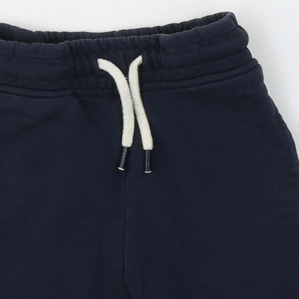 NEXT Boys Blue  Cotton Bermuda Shorts Size 4 Years  Regular Tie