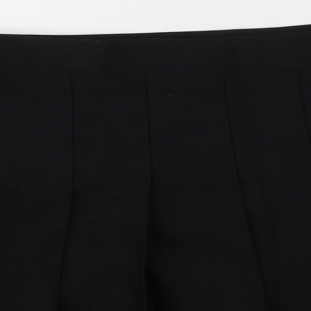 New Look Womens Black  Polyester Flare Skirt Size 14   Zip