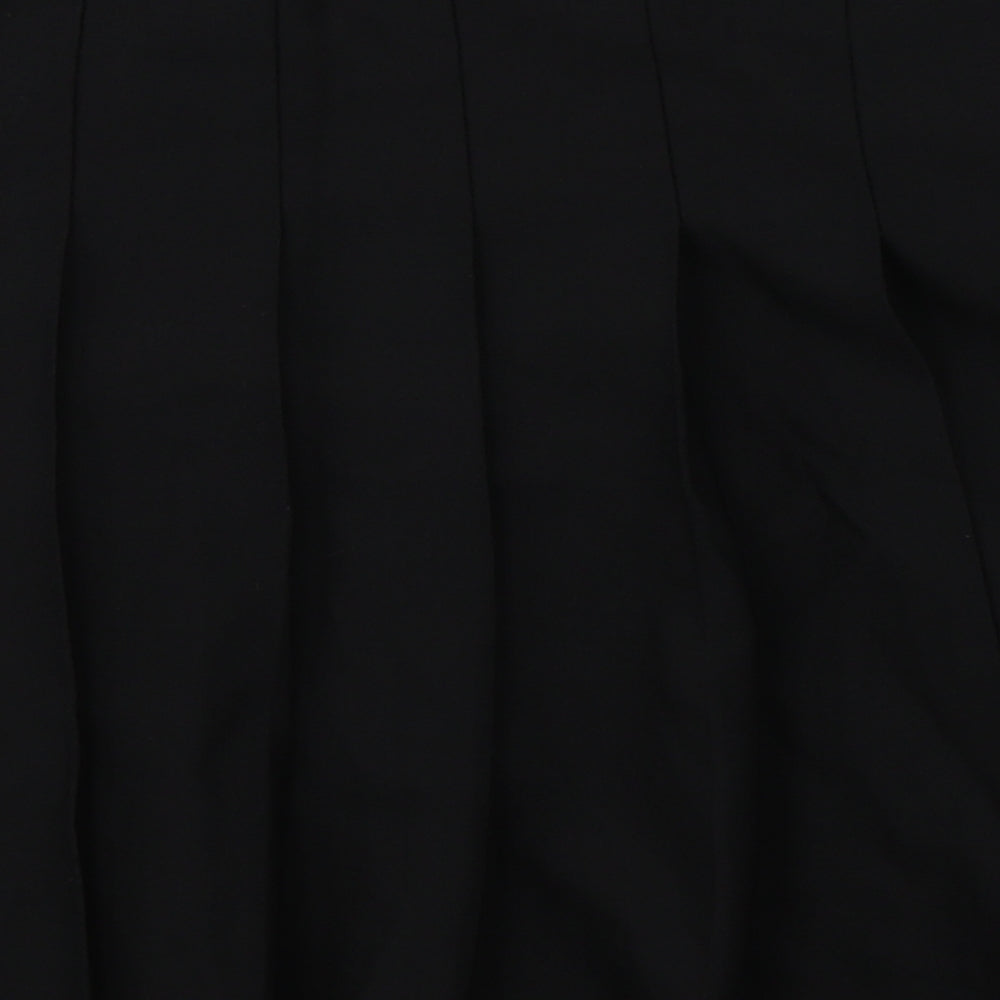 New Look Womens Black  Polyester Flare Skirt Size 14   Zip