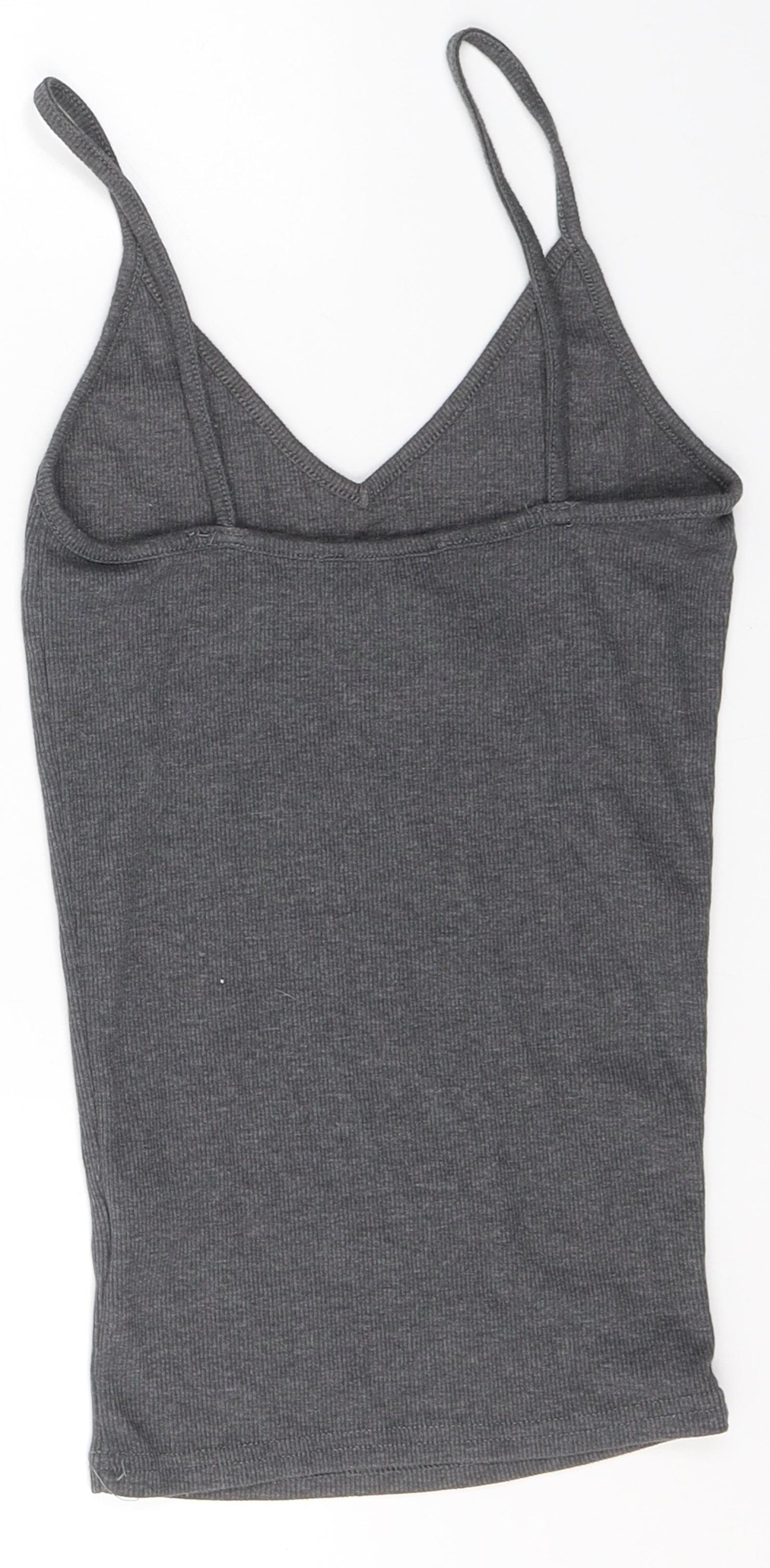 Atmosphere Womens Grey  Cotton Camisole Tank Size 8 V-Neck