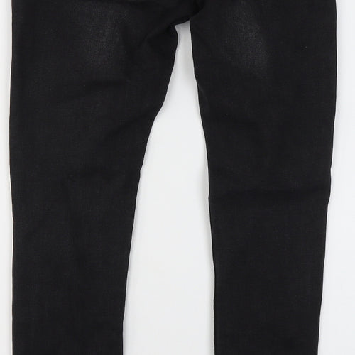 Denim & Co. Womens Black  Cotton Skinny Jeans Size 30 in L29 in Slim