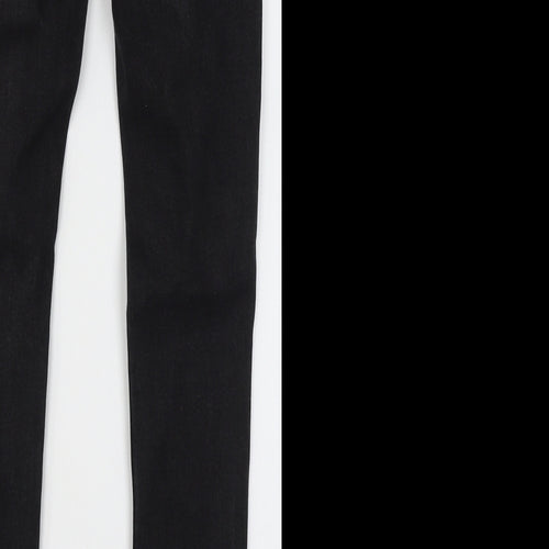 Denim & Co. Womens Black  Cotton Skinny Jeans Size 30 in L29 in Slim