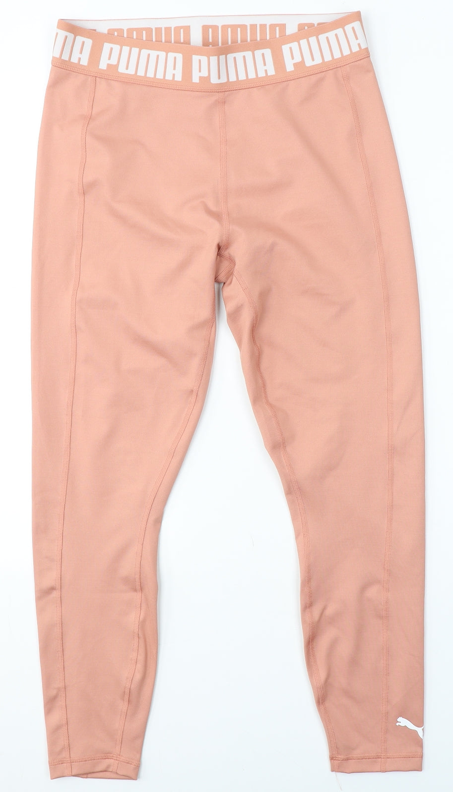 PUMA Womens Pink  Polyester Jegging Leggings Size M L27 in