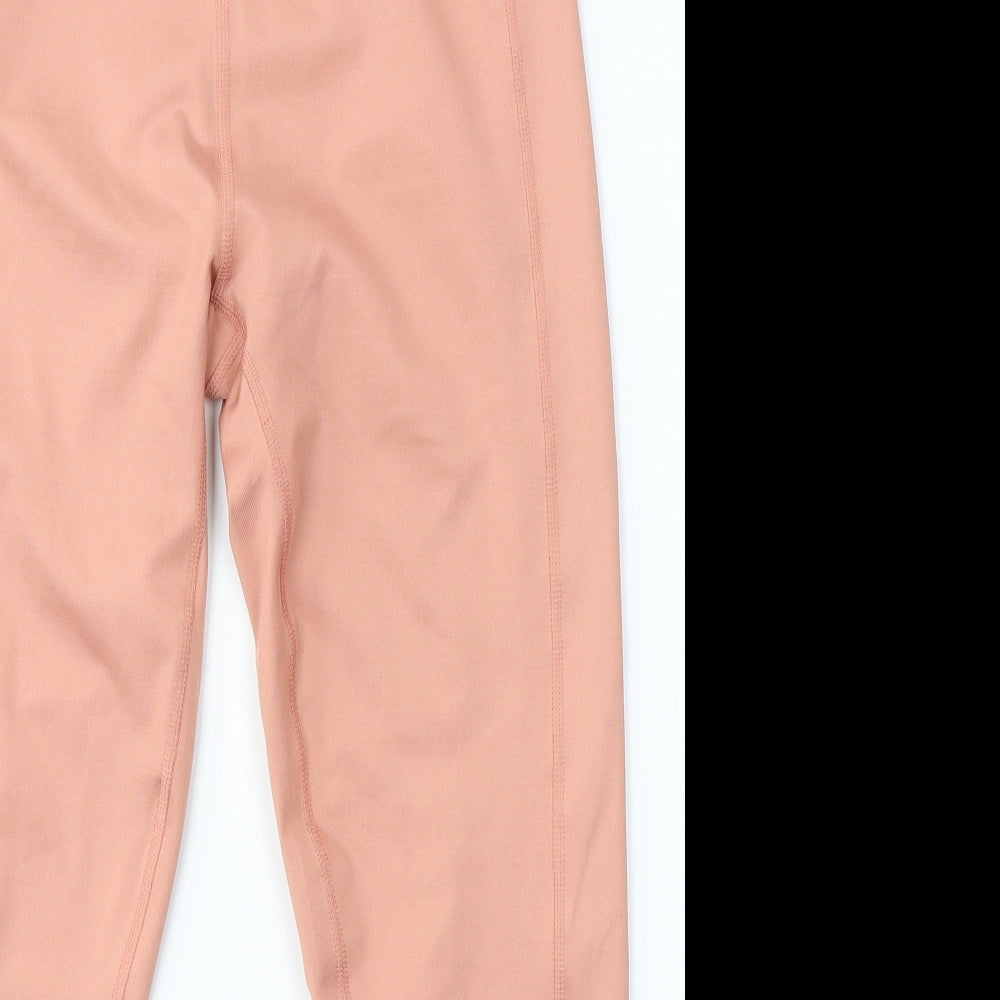 PUMA Womens Pink  Polyester Jegging Leggings Size M L27 in