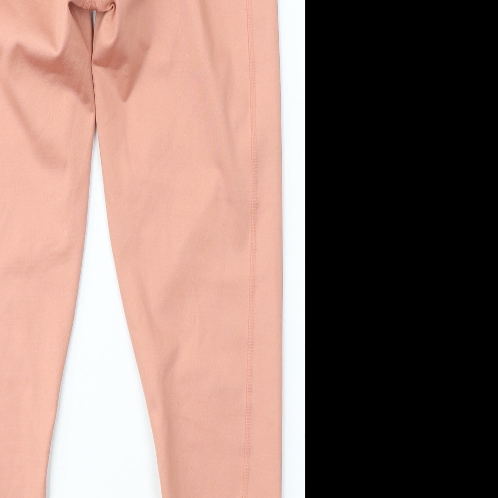 PUMA Womens Pink  Polyester Jegging Leggings Size M L27 in