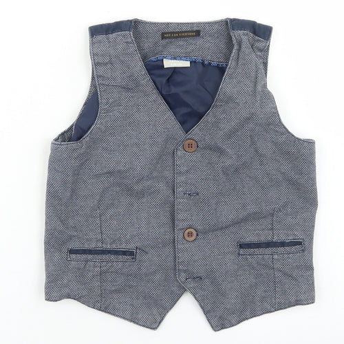 name it Boys Blue   Jacket Waistcoat Size 4-5 Years  Button
