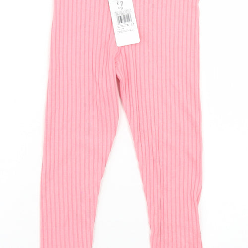 F&F Girls Pink  Viscose Jegging Trousers Size 4-5 Years  Regular