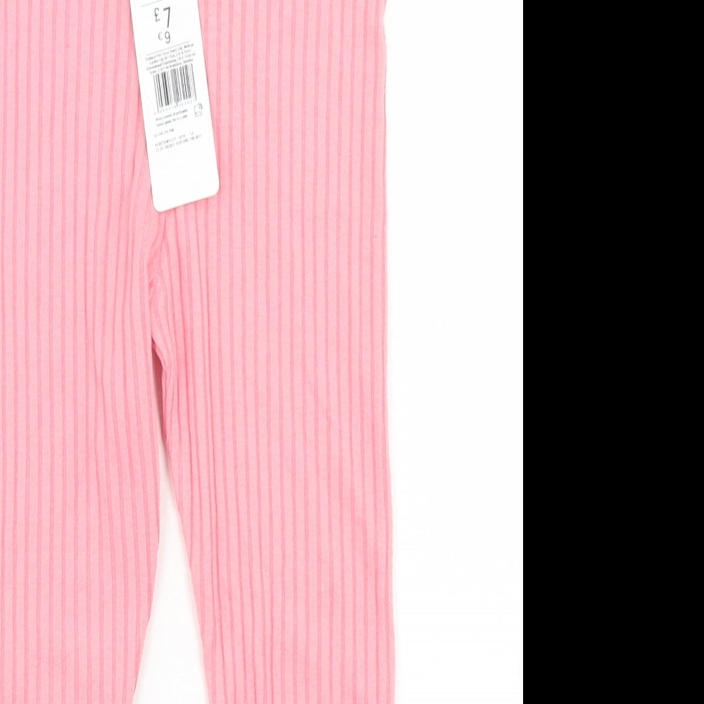 F&F Girls Pink  Viscose Jegging Trousers Size 4-5 Years  Regular