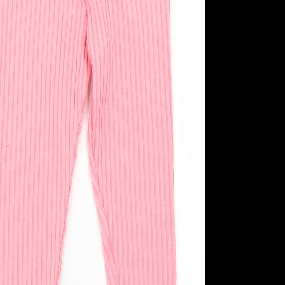 F&F Girls Pink  Viscose Jegging Trousers Size 4-5 Years  Regular
