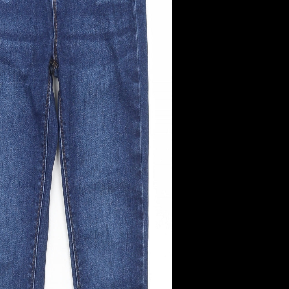 Denim Co Girls Blue  Cotton Skinny Jeans Size 7-8 Years  Regular Button