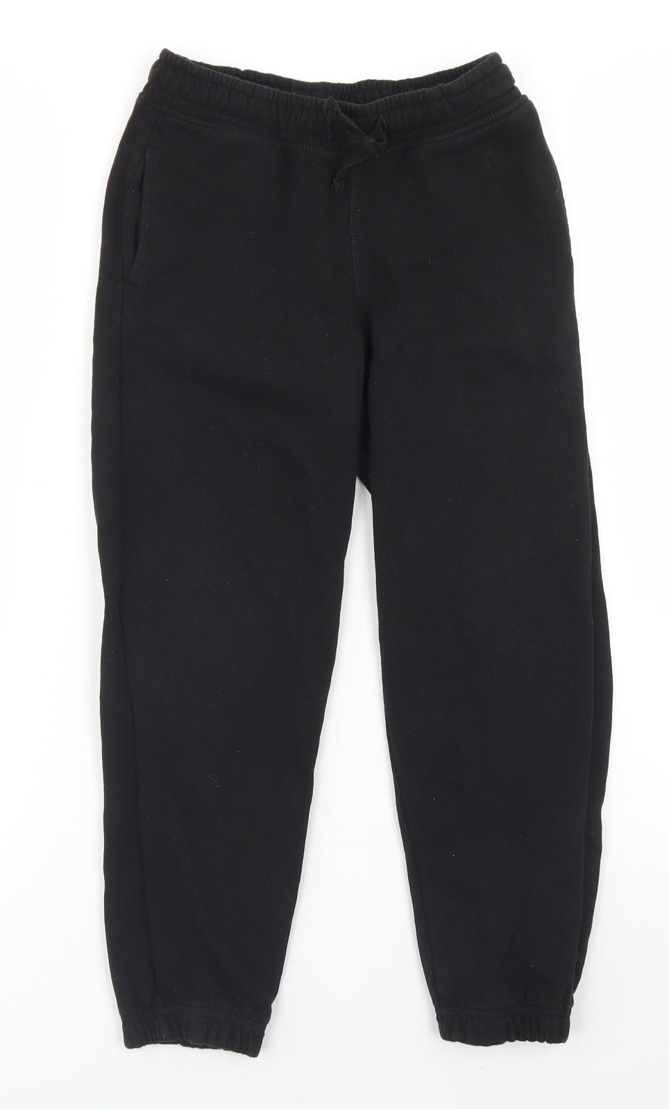 Smart Start Boys Black  Cotton Jogger Trousers Size 6-7 Years  Regular Drawstring